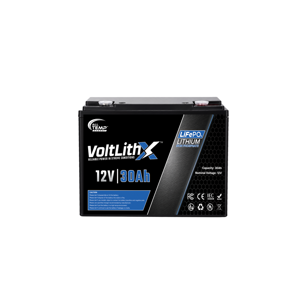 VoltLithX VX12-30 12V 30Ah Portable LiFePO4 Battery detail image
