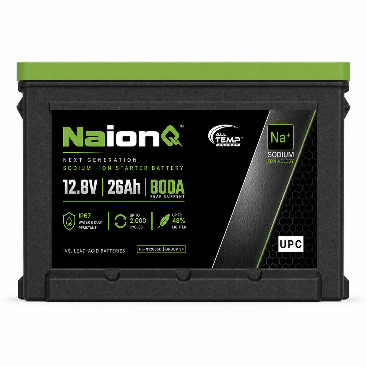 NaIonQ H5-N12085D 12.8V 26Ah Sodium-Ion Starter Battery